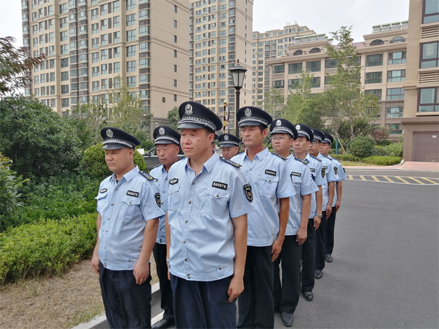 浩盾保安列队